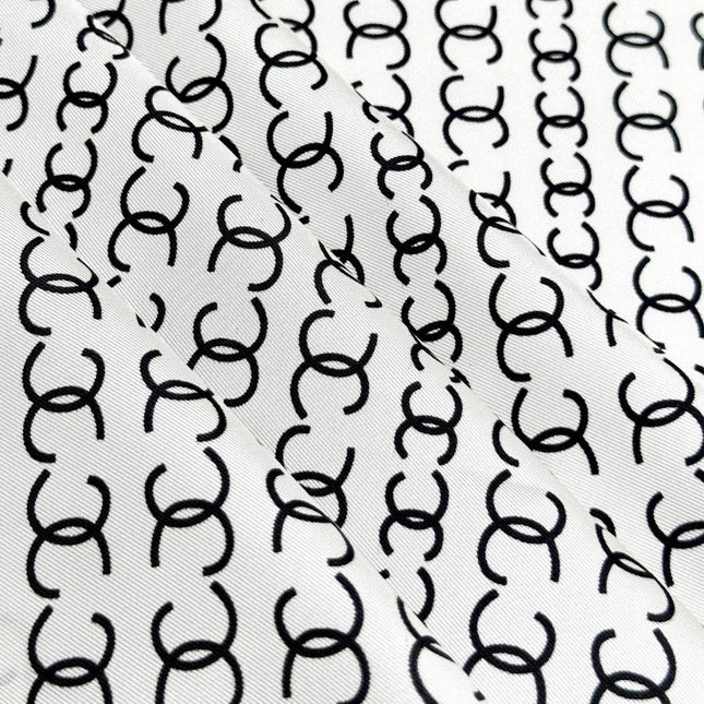 CHANEL 25S SCARF 90 IN SILK 732138