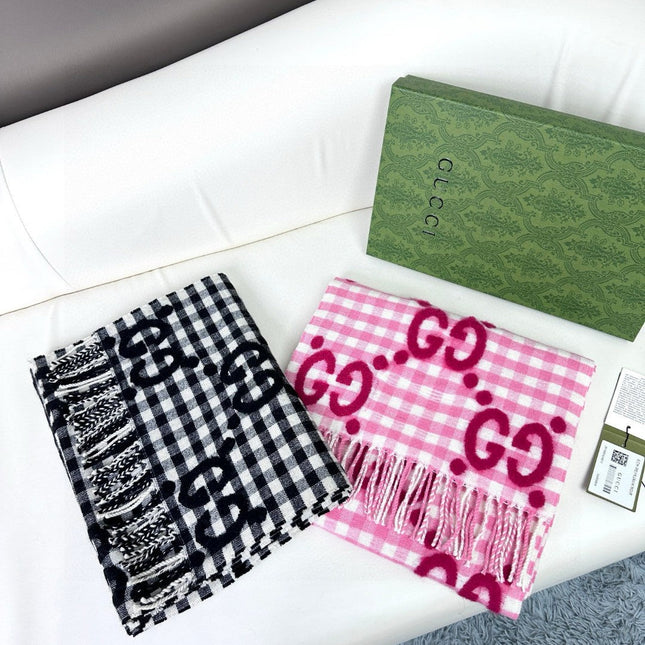 GUCCI 25S SCARF 220 IN CASHMERE 732134
