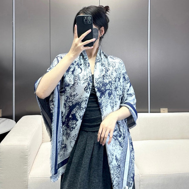 DIOR 26S SCARF 140CM IN SILK & CASHMERE 292286