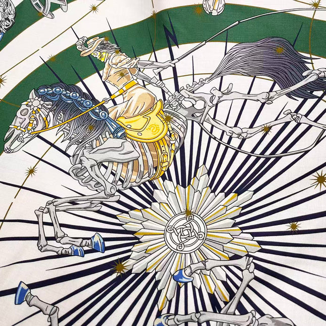 HERMES 26S SCARF 135 IN CASHMERE AND SILK 304576