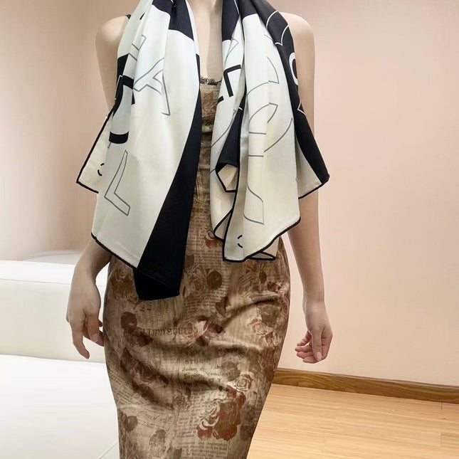 CHANEL 26S SCARF 135 IN SILK 309414