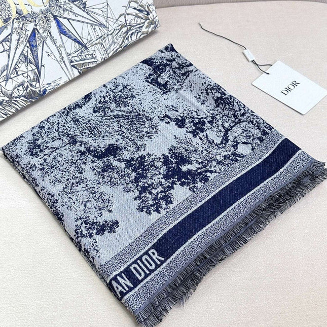DIOR 26S SCARF 140CM IN SILK & CASHMERE 292286