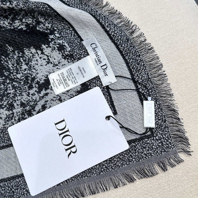 DIOR 26S SCARF 140CM IN SILK & CASHMERE 292287