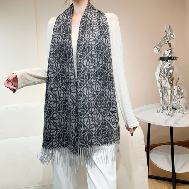 LOEWE 26S SCARF 180 IN CASHMERE WOOL 266433