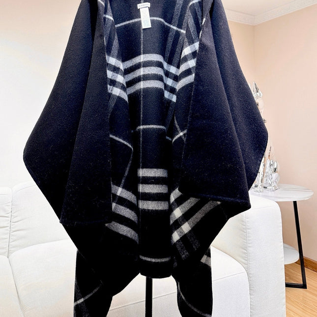 BURBERRY 26S HOODED CAPE 176 IN CASHMERE 304564