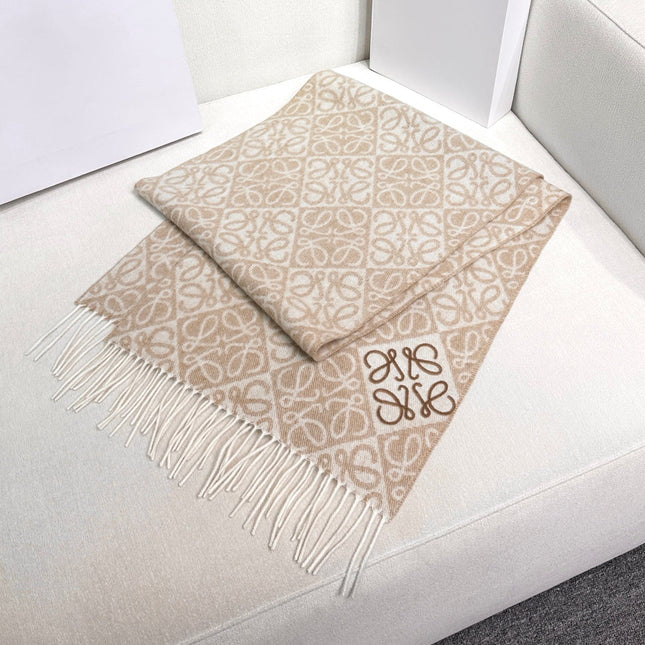 LOEWE 26S SCARF 180 IN CASHMERE WOOL 266432