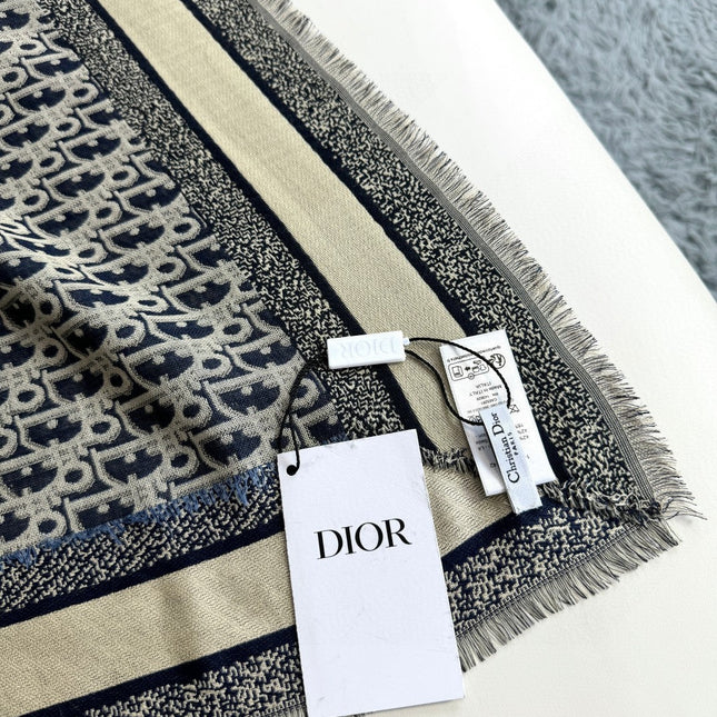 DIOR 26S SCARF 140CM IN CASHMERE SILK 313216