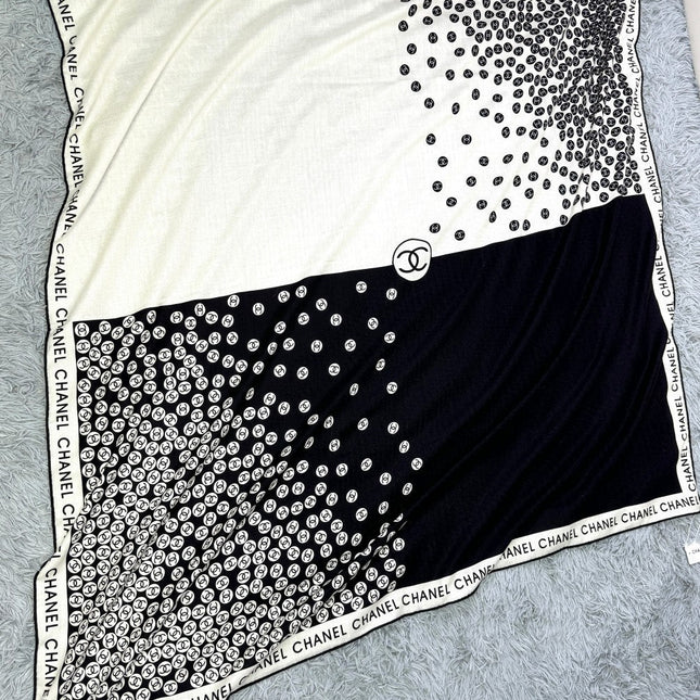 CHANEL 26S SCARF 140 IN SILK AND CASHMERE 313241