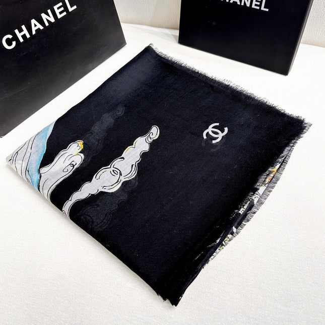 CHANEL 26S SCARF 140 IN SILK 309768