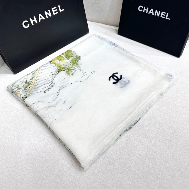 CHANEL 26S SCARF 140 IN SILK 309769