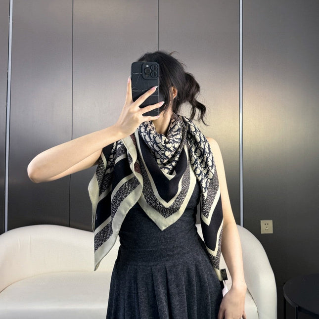 DIOR 26S SCARF 140CM IN CASHMERE SILK 304566