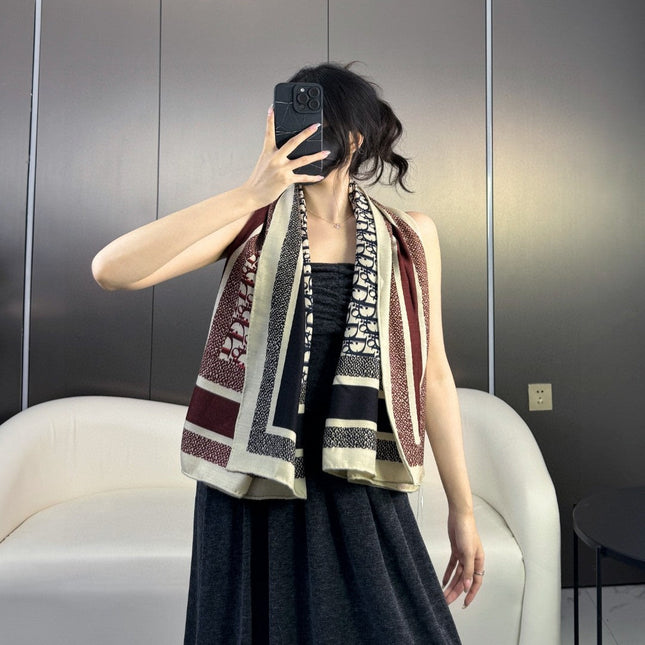 DIOR 26S SCARF 140CM IN CASHMERE SILK 304566