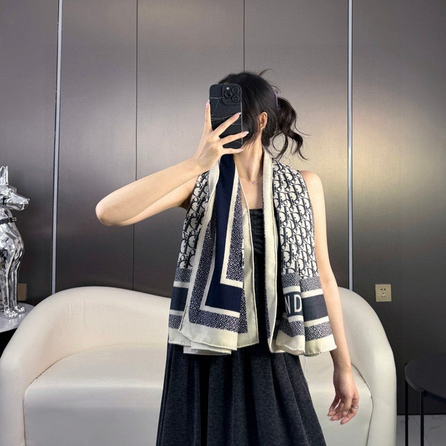 DIOR 26S SCARF 140CM IN CASHMERE SILK 304567