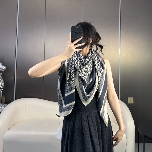 DIOR 26S SCARF 140CM IN CASHMERE SILK 304567
