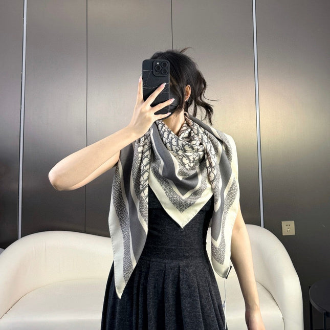 DIOR 26S SCARF 140CM IN CASHMERE SILK 304568