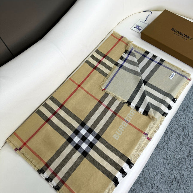BURBERRY 26S SCARF 220CM IN CASHMERE SILK 303203