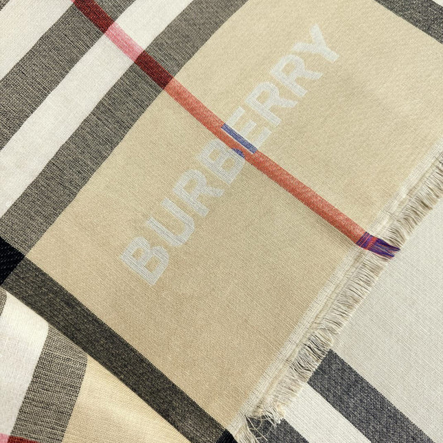 BURBERRY 26S SCARF 220CM IN SILK CASHMERE 303203