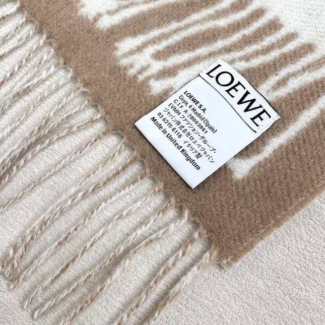 LOEWE 26S SCARF 180 IN CASHMERE WOOL 311814
