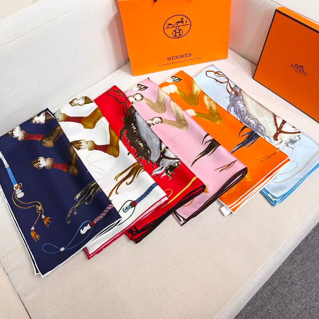 HERMES 26S SCARF 90 IN SILK 303189