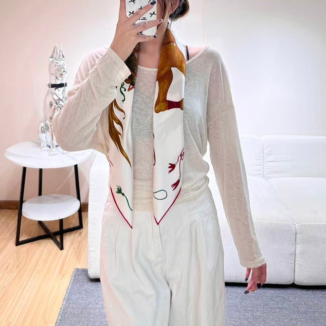 HERMES 26S SCARF 90 IN SILK 303190