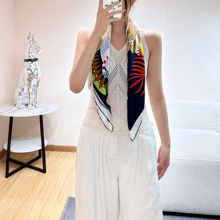 HERMES 26S SCARF 88 IN SILK 303218