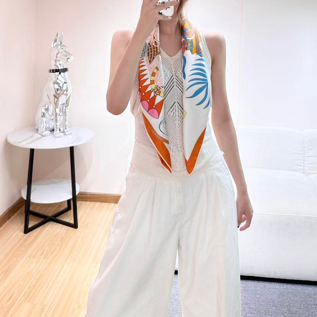 HERMES 26S SCARF 88 IN SILK 303219