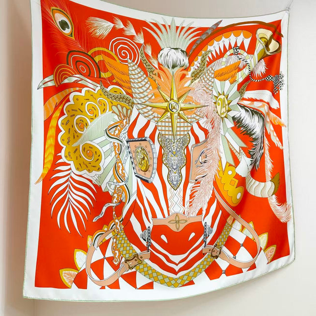 HERMES 26S SCARF 88 IN SILK 303221