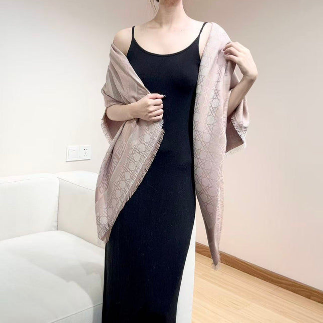 DIOR 26S SCARF 140CM IN CASHMERE SILK 303196