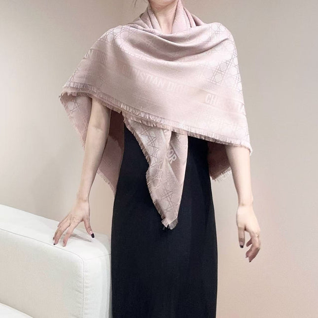 DIOR 26S SCARF 140CM IN CASHMERE SILK 303196