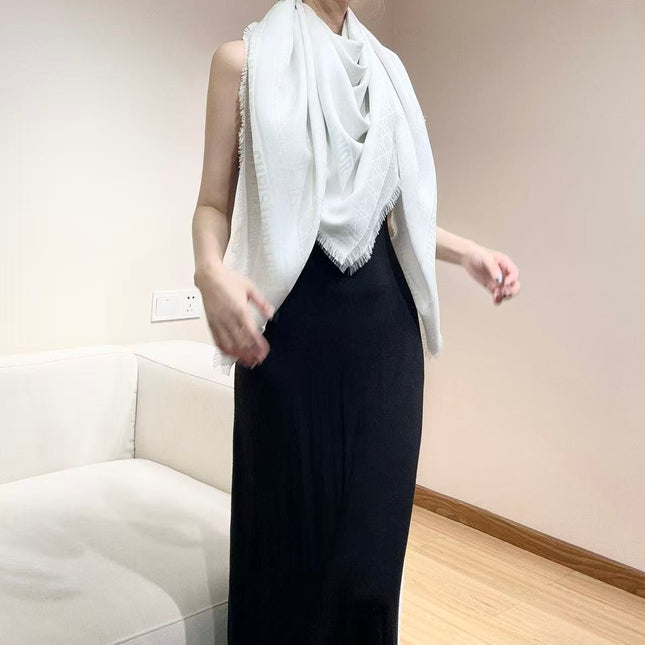 DIOR 26S SCARF 140CM IN CASHMERE SILK 303198