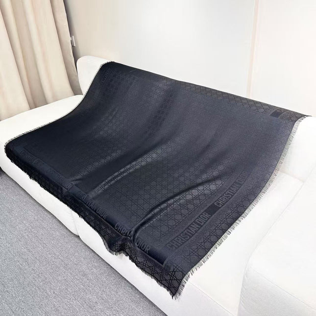 DIOR 26S SCARF 140CM IN CASHMERE SILK 303199