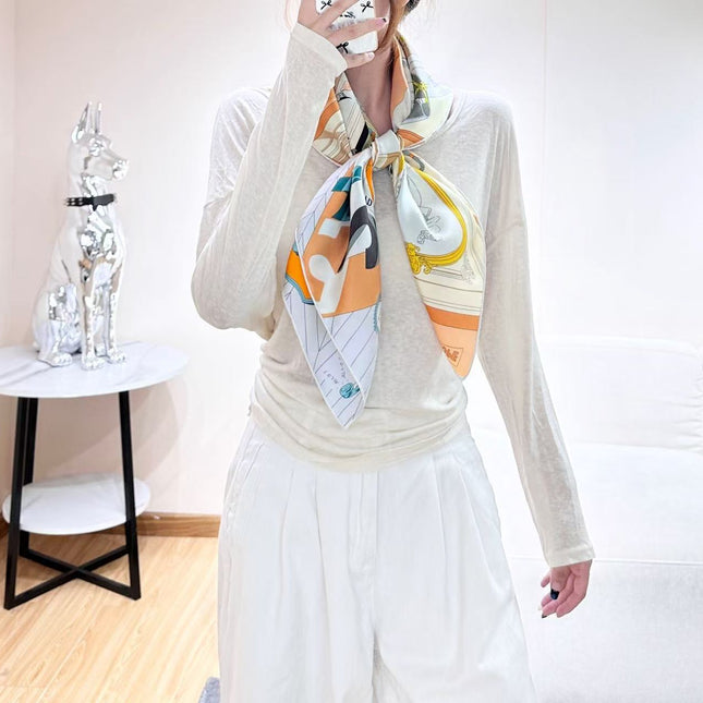 HERMES 26S SCARF 90 IN SILK 304330