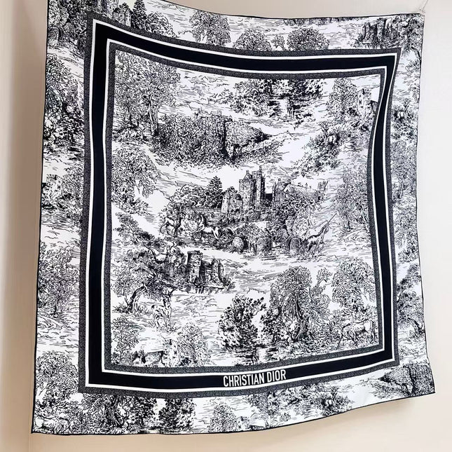 DIOR 26S SCARF 90CM IN SILK 305979