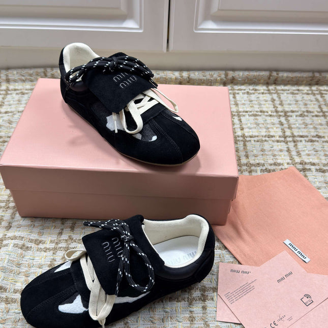 MIUMIU 26S SNEAKERS IN BLACK SUEDE 02
