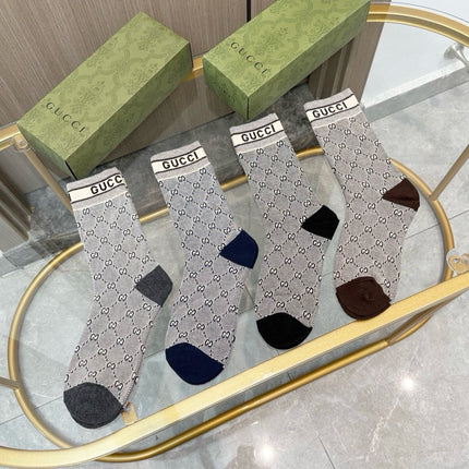 GUCCI 26S CREW SOCKS 407155 (1 BOX)