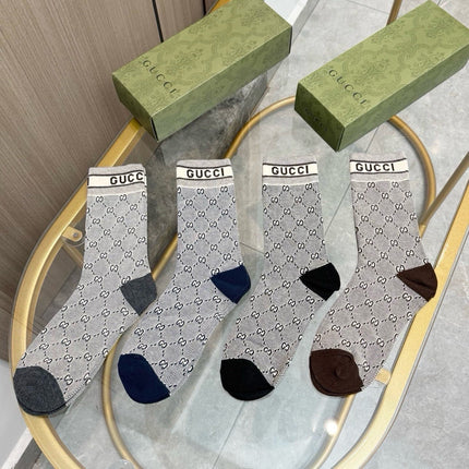 GUCCI 26S CREW SOCKS 407155 (1 BOX)