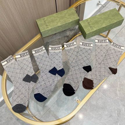 GUCCI 26S CREW SOCKS 407155 (1 BOX)