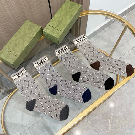 GUCCI 26S CREW SOCKS 407155 (1 BOX)