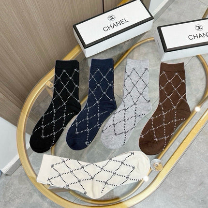 CHANEL 26S CREW SOCKS 412420 (1 BOX)
