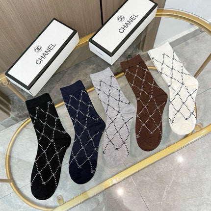 CHANEL 26S CREW SOCKS 412420 (1 BOX)