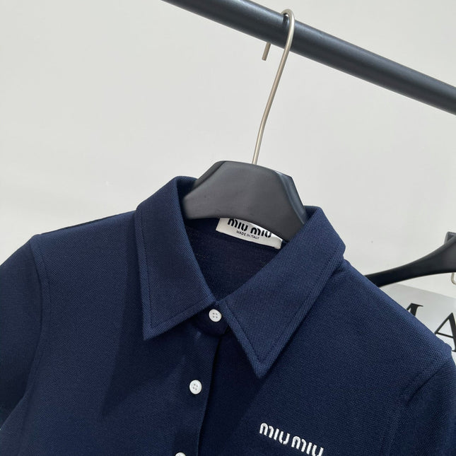 MIUMIU SHORT SLEEVE POLO SHIRT 273028