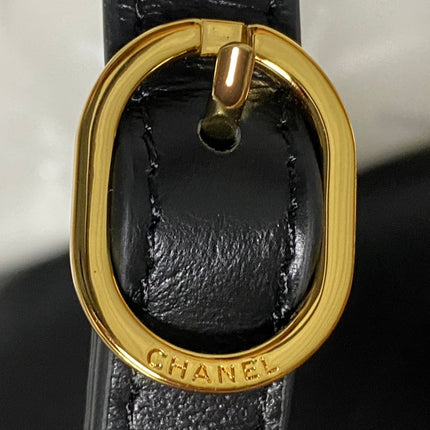 CHANEL 26S HOBO BAG 23 IN BLACK QUILTED CALFSKIN