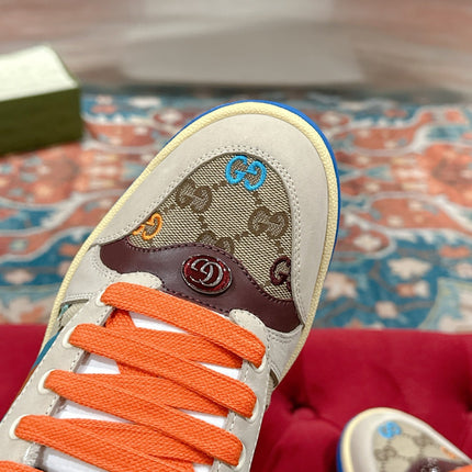 GUCCI 26S SCREENER SNEAKER IN MULTICOLOR SUEDE AND CANVAS STYLE 2