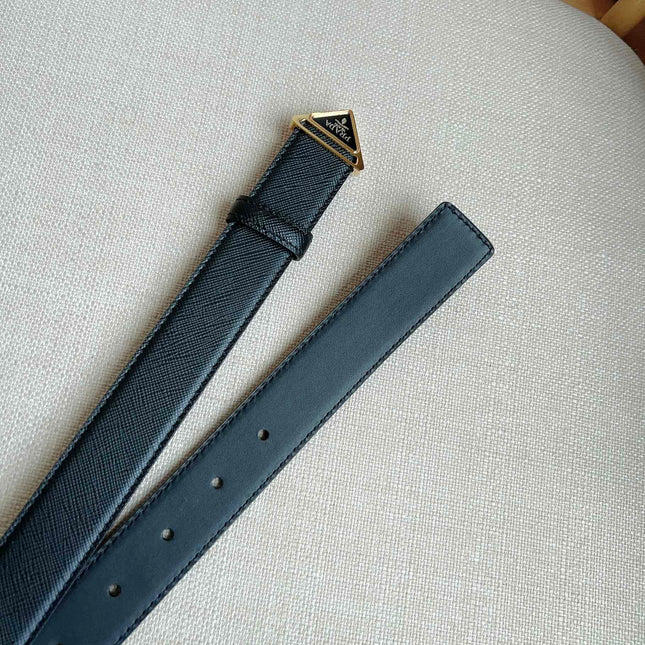 PRADA 25S BELT 30 MM IN BLACK CALFSKIN 595009