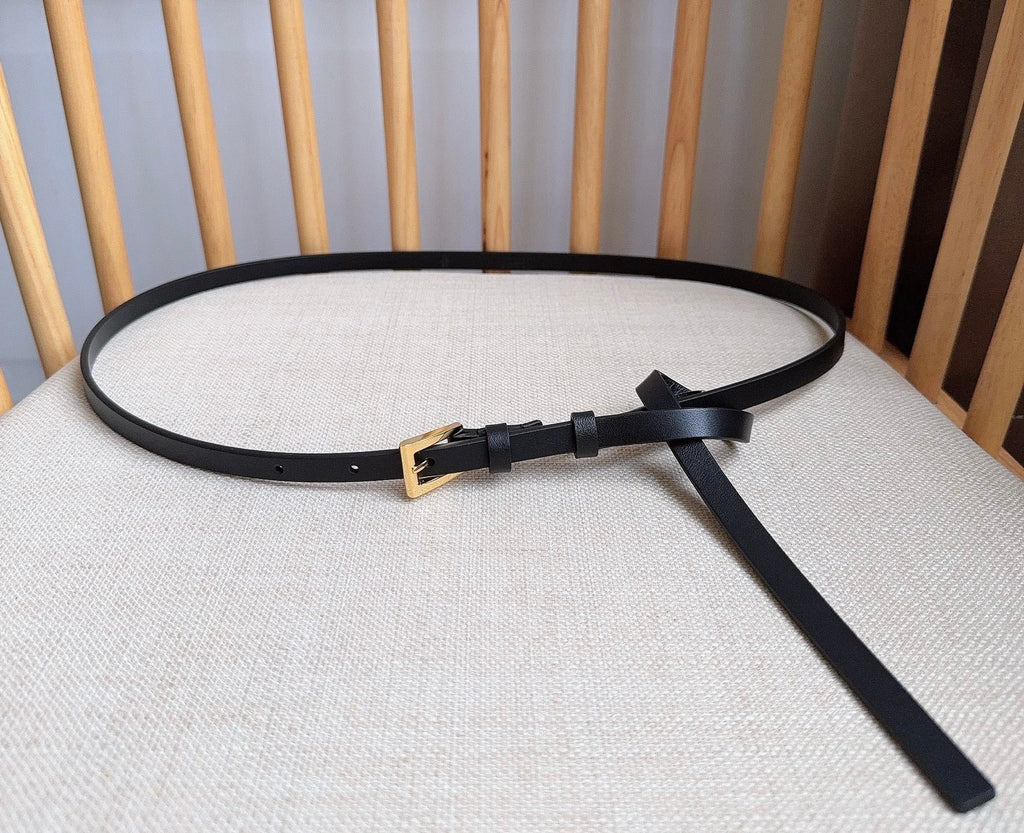 PRADA 26S BELT 10 MM IN BLACK CALFSKIN 661495