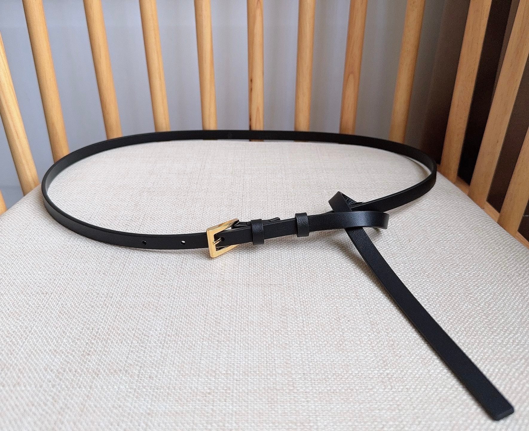 PRADA 26S BELT 10 MM IN BLACK CALFSKIN 661495