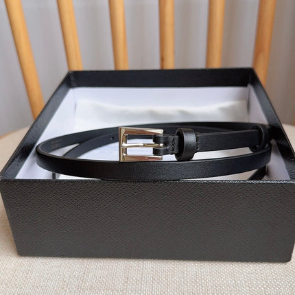 PRADA 26S BELT 10 MM IN BLACK CALFSKIN 661496