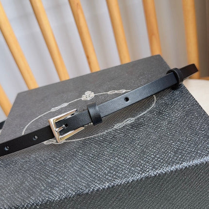 PRADA 26S BELT 10 MM IN BLACK CALFSKIN 661496