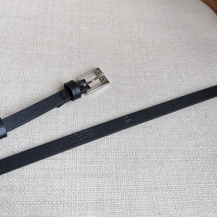 PRADA 26S BELT 10 MM IN BLACK CALFSKIN 661496