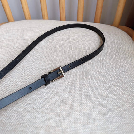 PRADA 26S BELT 10 MM IN BLACK CALFSKIN 661496